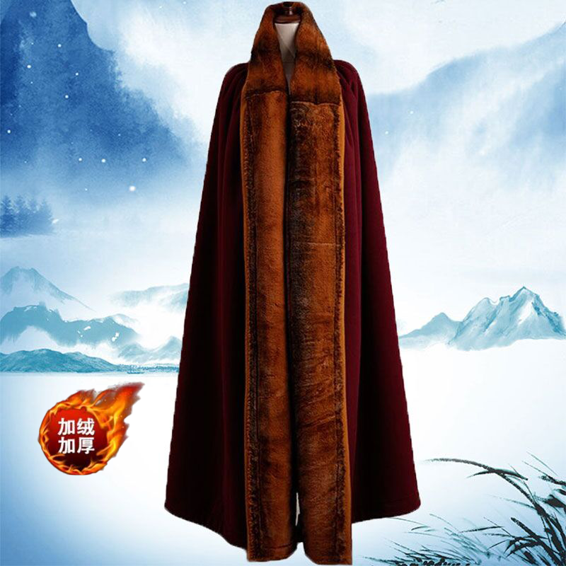 Winter thickened cashmere dagang cloak lama monk clothing Tibetan Tibetan monk master meditating retreat to keep warm cloak
