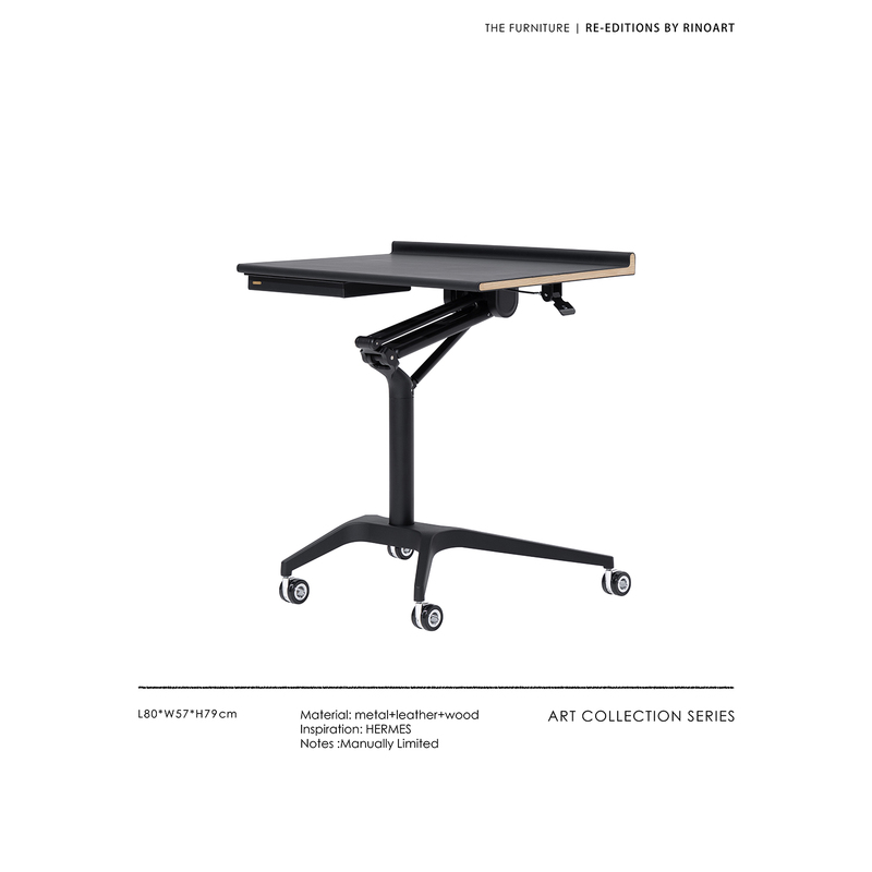 Ruonai Furniture New Colors! Stylish Black Warrior “Mobile Lift Desk” Saddle Leather Computer Desk for Living Room Ruonai Furniture New Colors! Stylish Black Warrior “Mobile Lift Desk” Saddle Leather Computer Desk for Living Room