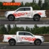 Great Wall xe tải súng đề can, cá tính ngọn lửa cơ thể dán Fengjun 7 xe bán tải sửa đổi trang trí xe dải màu dán tem dán kính lái ô tô tem xe oto 