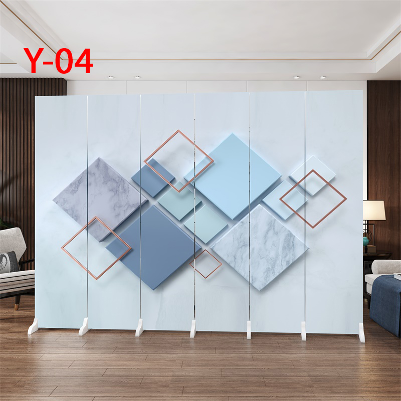 Folding mobile office Home Genguan Decoration Bedroom Shelter Folding Screen Partition living room Modern minima-Taobao