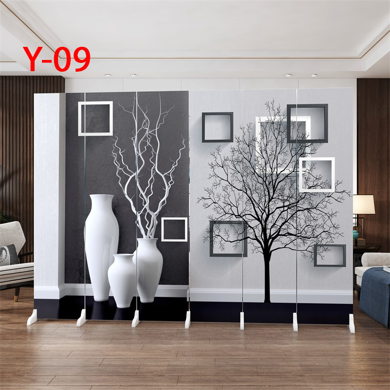 Screen partition wall living room modern simple folding mobile office home porch decoration bedroom shelter folding screen