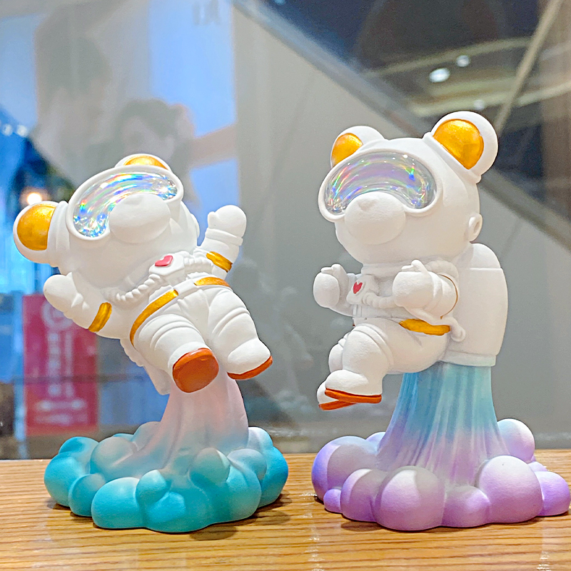 Space Bears Tennis Red Ins Trend Cartoon Car Middle Control Desk Decoration Indoor Perimeter Blind Box Creative Pendulum Gift