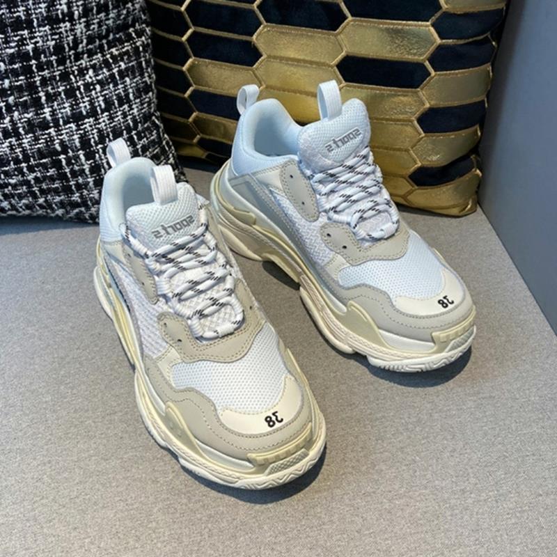 Paris Dad Shoes First Generation Thick-Soled Height-Increasing Six-Layer Casual Shoes with Air Cushion for Men and Women, Ins-Style Couple Platform Shoes from Putian