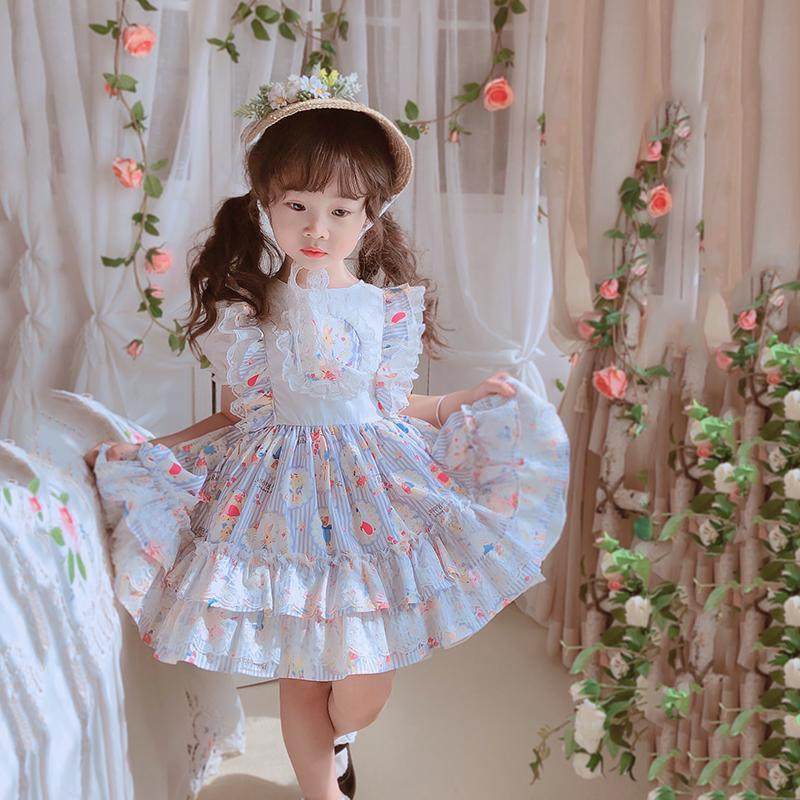 Roleita Dress Girl Spring Summer Children Foreign Dress Women's Baby Polo Princess Tapuppong Princess Dresses Dress Foreign Dress
