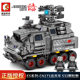 Senbao 107027 Wandering Earth Series Troop Carrier CN171 Small Particle Building Block Military Assembly Toy for Boys