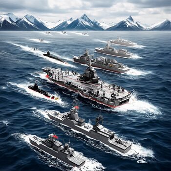 Fujian Aircraft Carrier Battle Group, Destroyer, Replenishment Ship, Nuclear Submarine, Leji High-Quality Wooden Educational Assembly Toy for Boys, Gift