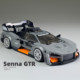 Car God Senna GTR sports car 8-block building block car children's educational assembled car toy model boy gift