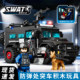 2026 New Senbao Fun High Building Blocks Bulletproof Vehicle Police Off-Road Vehicle Model Assembled Toy Gift for Men