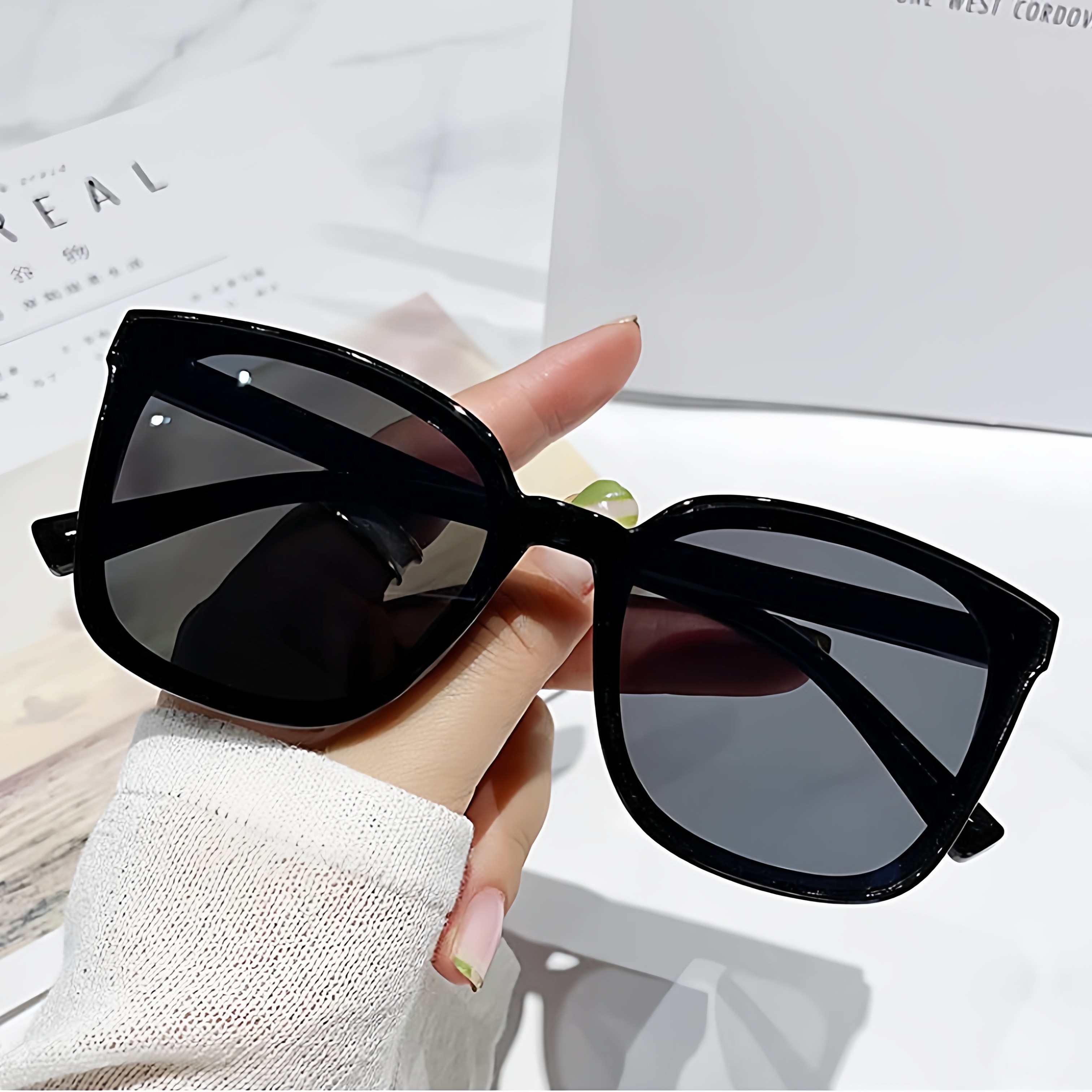 Square Sunglasses for Men 2026 New Style High-End Trendy Brand Polarized Driving Sunglasses for Men and Women