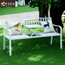 Balcony table and chair three-piece outdoor chair iron creative coffee table courtyard lifting small combination outdoor leisure simple