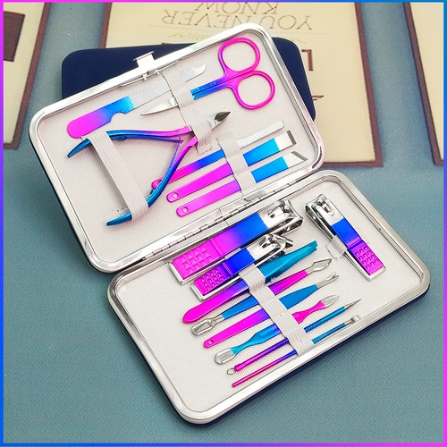 Комплект для домашнего использования для ногтей, маникюрные кусачки, отшелушивающий набор маникюрных инструментов для маникюра, делается под заказ