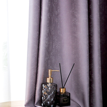 2022 new light lavish curtains Bedrooms Nordic minimalist modern style All shading cloth upscale Living room Purple