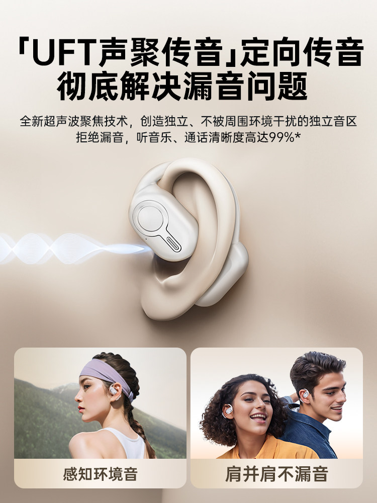 Bluetooth Headset New Model 2024, Ultra-Long Battery Life, High Sound Quality, Bone Conduction, Non-In-Ear, Wireless, Over-Ear Type, Official Genuine Product