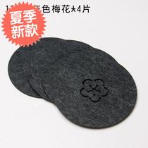 Insulated round Kung Fu tea tray coaster bottom pad tea ceremony tea art Chinese w style teapot pad non-slip felt tea making