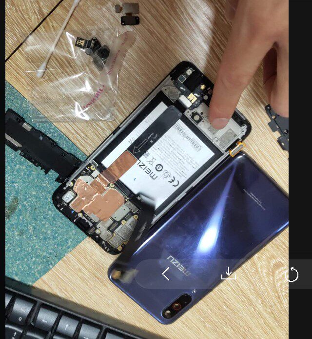 Suitable for the Phantom 16T original fitting screen curtain assembly with frame main board M928q camera rear insert small board flat cable side key