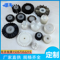 Industrial brush roller roller brush manufacturer custom-made small nylon wire brush dust removal hollow brush wheel round cylindrical brush