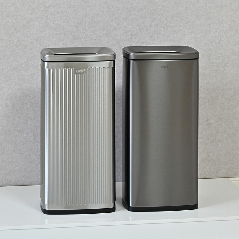 Gnf Stainless Steel Commercial Trash Can Large Capacity 30L 40L Hotel Toilet Bathroom Sink Hand Towel Holder Gnf Stainless Steel Commercial Trash Can Large Capacity 30L 40L Hotel Toilet Bathroom Sink Hand Towel Holder