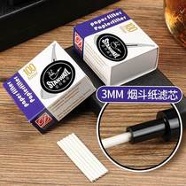 3mm paper filter element solid wood pipe holder special filter element 100 pieces pipe accessories universal filter element 100 pieces