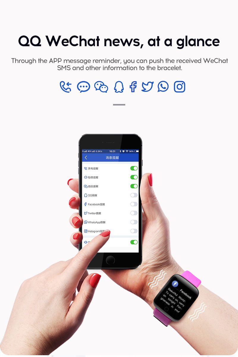 Умные часы smart heart rate monitor touch watch intelligent bluetooth