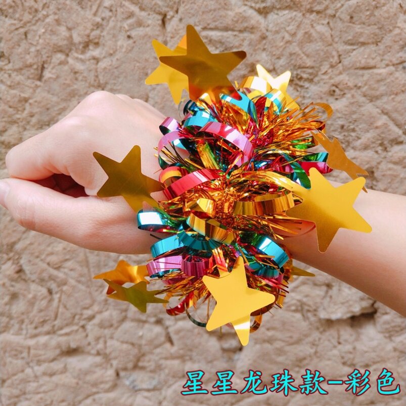 Kindergarten Dance Dancing Performance Games Props Children's Wrist Flowers Performance Handring Flowers Children's Festival Hand Flowers