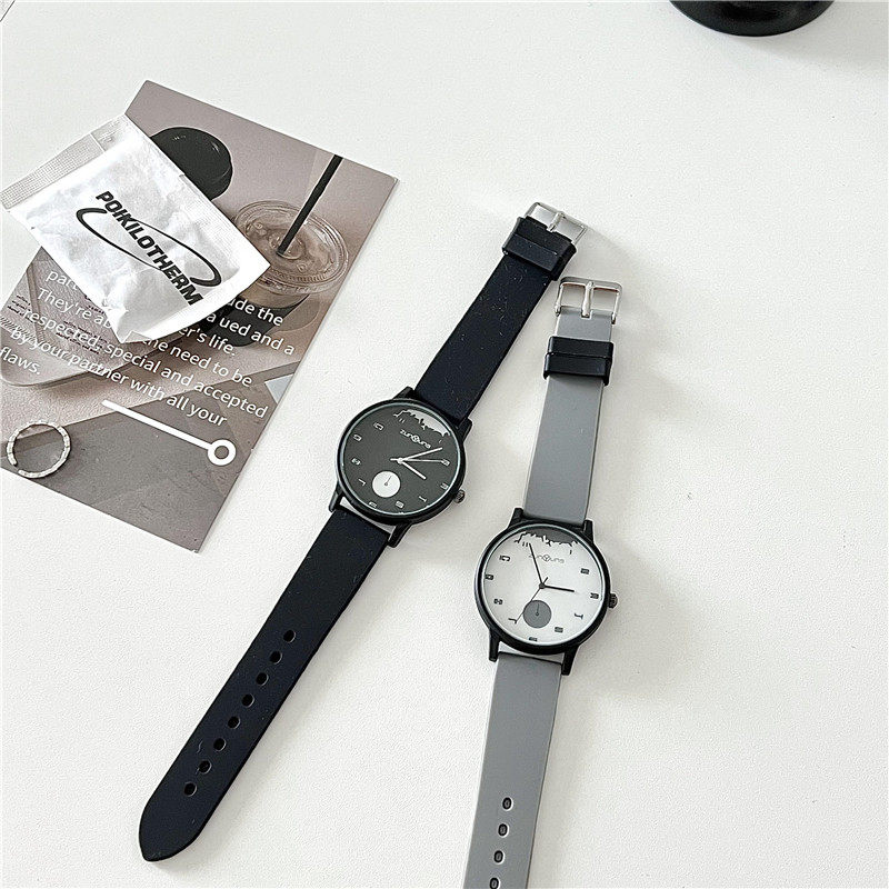 Minimalist Women's Quartz Watch With Silicone Strap For Girls_voghion.com