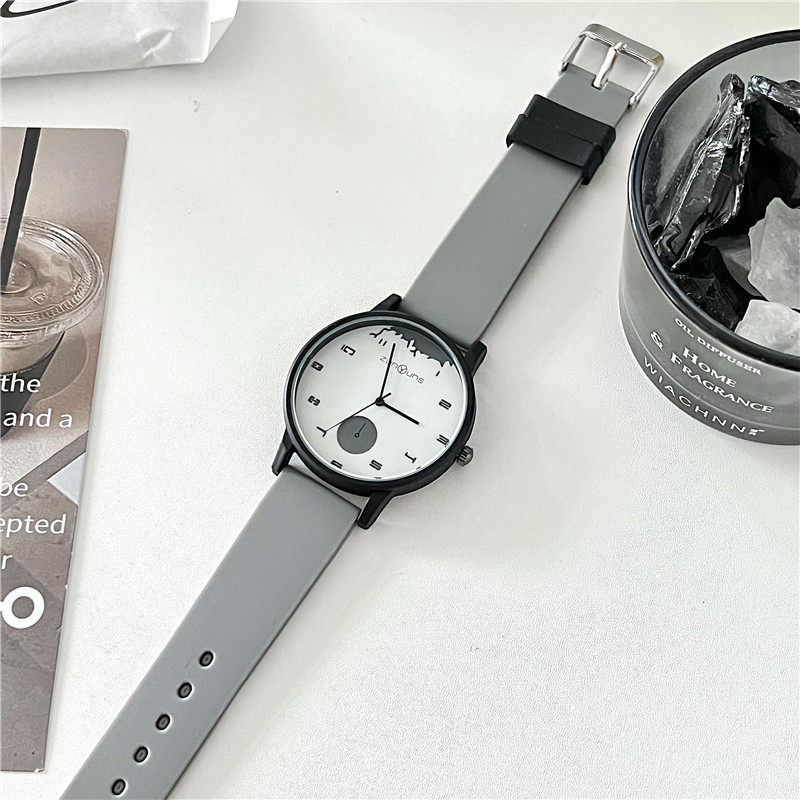 Minimalist Women's Quartz Watch With Silicone Strap For Girls_voghion.com
