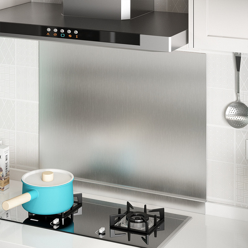 Stainless steel oil baffle anti-oil baffle oil baffle oil baffle high temperature gas stove baffle anti-oil wall stickers kitchen