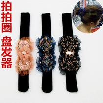 Hair twister pat circle ball head flower exquisite hair horizontal clip crystal diamond lace snap hair band hair band accessories