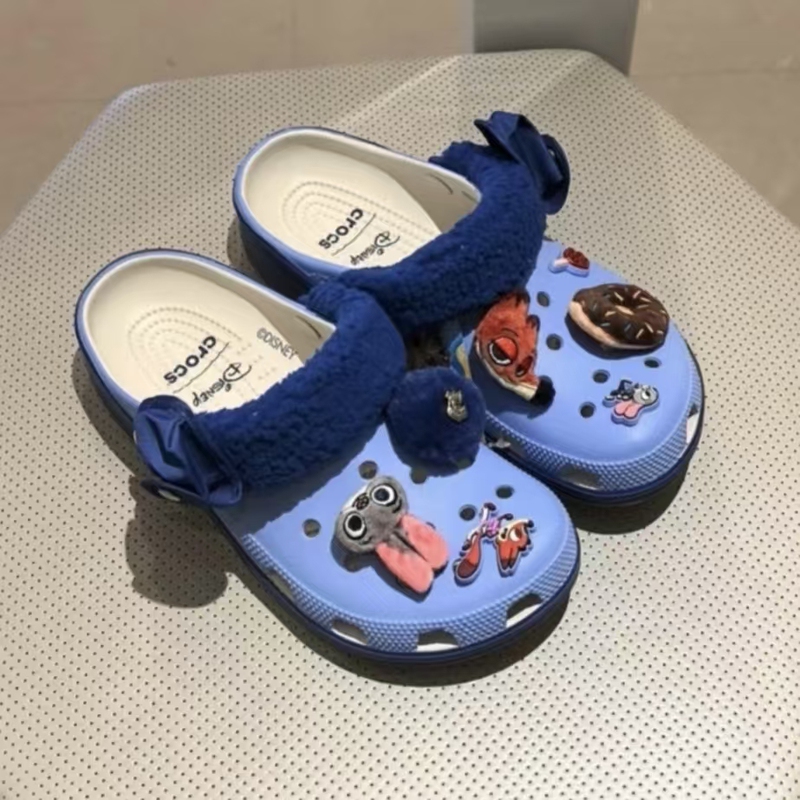 Disney X Crocs Zootopia Collaboration Nick Judy Plush Cloud Clogs