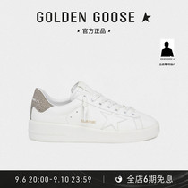 Golden Goose womens shoes Purestar platform white shoes silver tail star casual lace-up sneakers