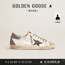 Golden Goose Mens Shoes Super-Star Retro Dirty Shoes Small White Shoes Star Contrast Color Casual Sneakers
