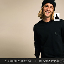 Golden Goose Mens Star Collection Mens Black Crew Neck Long Sleeve Casual Sweatshirt