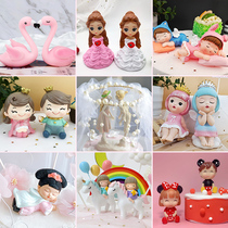 Cake Baking Decoration Flower Fairy Little Princess Prince Doll Decoration Birthday Party Arrangement Dress Up Doll Toys