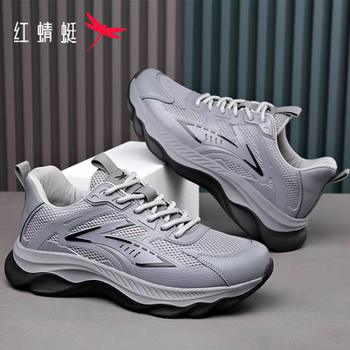 2026 New Red Dragonfly Men's Shoes, Versatile Spring and Autumn Sports Casual Dad Shoes, Men's Mesh Shoes, Breathable Running Shoes for Men