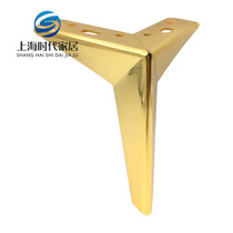 Furniture matching 100 Lap Light Lavish Metal Feet Yellow Titanium Rhomboid Sofa Foot Tea Table Leg TV Cabinet cabinet heightening foot