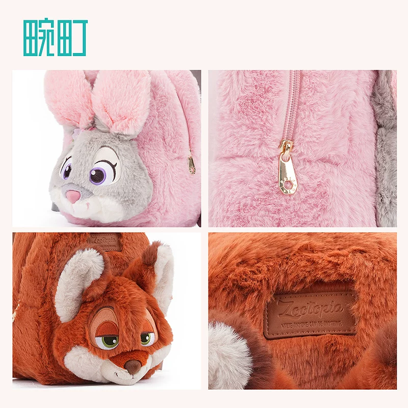 Disney, genuine backpack, school bag, plush