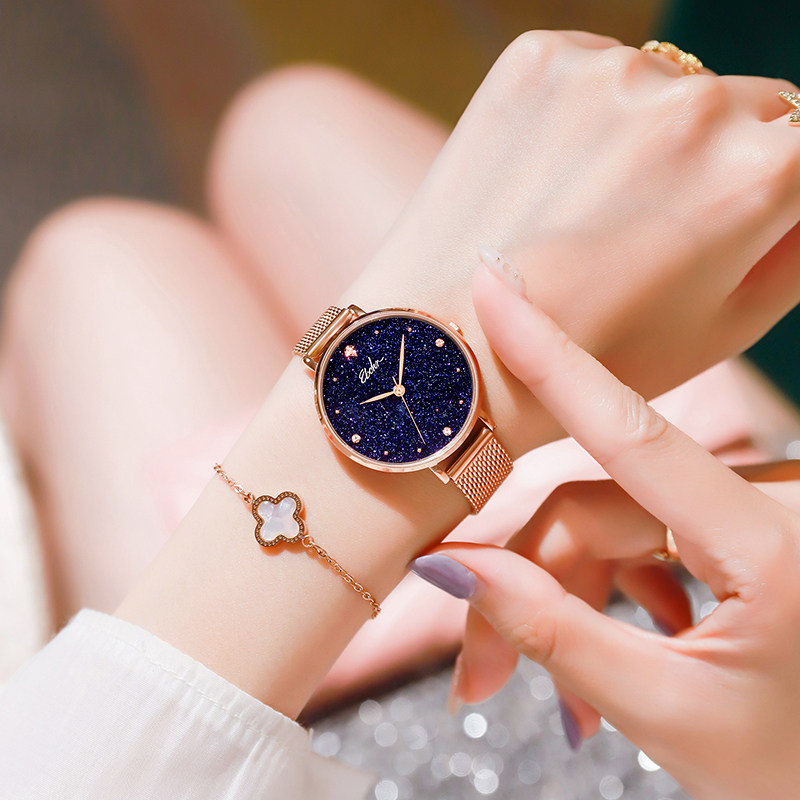 Ebo watches women starry sky minimalist, light and luxurious with new women's watches small and delicate waterproof WATCH brand