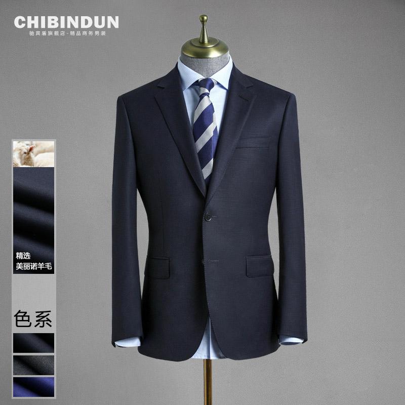 Half-Linen Lined Wool Suit Jacket for Men, Spring and Autumn Formal Business Casual Light Luxury High-End Wedding Suit Jacket