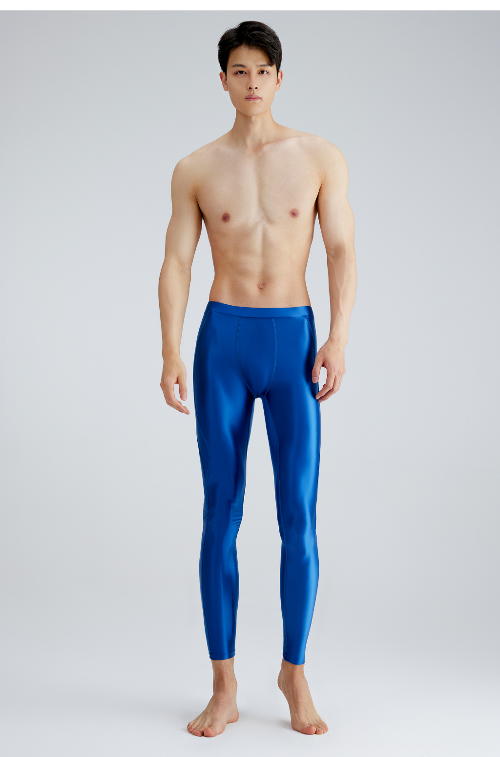 AMORESY Ares Series Nude Men's Basketball Football Breathable High Brightness Tight Elastic Fitness Pants Leggings