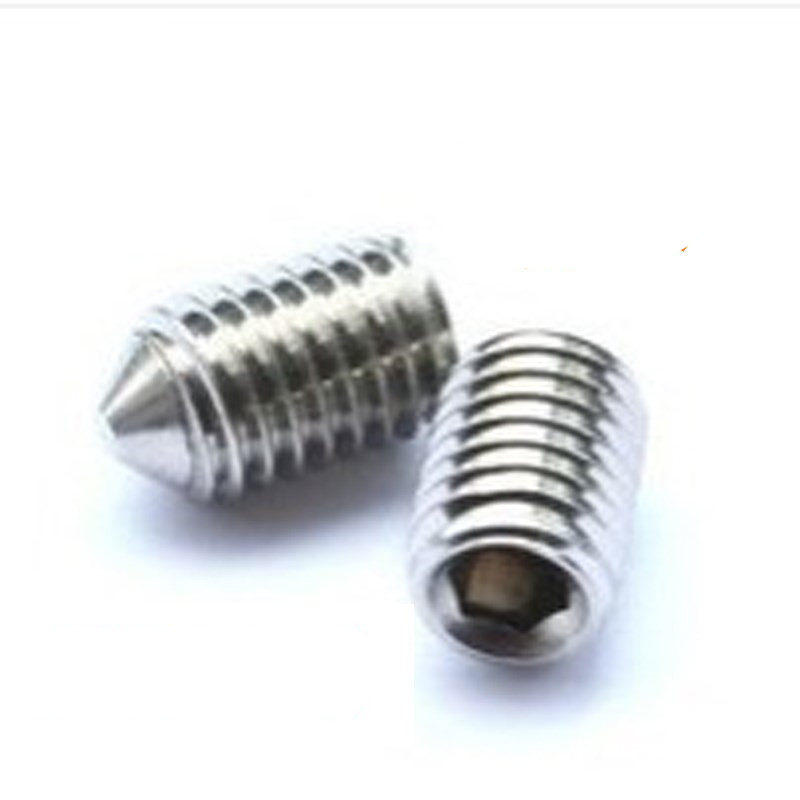304 stainless steel tip tight screw top wire Tip Machine Rice Inner Hexagon Without Head Screws M3 M4
