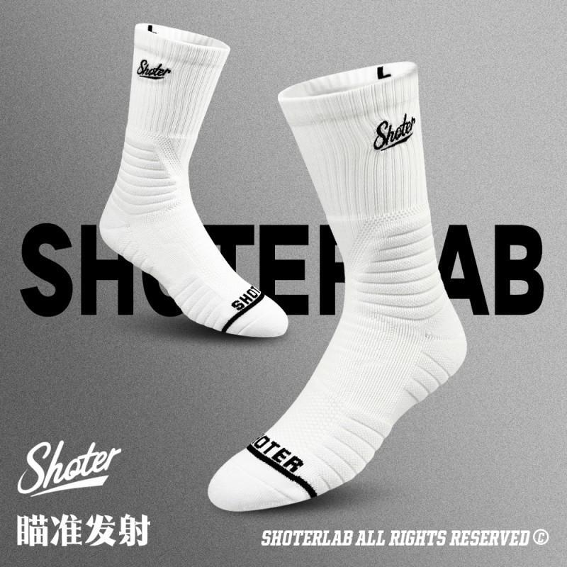 Shoter Socks Basketball Socks Mid-High Top Basketball Elite Socks Towel Bottom Non-Slip Wrap-Around Sports Socks Training Socks