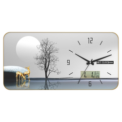 Internet-Famous Silent Desk Clock, Living Room Home Desktop Clock, Bedroom Stylish Creative Clock, Chinese-Style Ornament