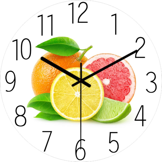 Dilan Internet celebrity fruit wall clock living room stylish and simple