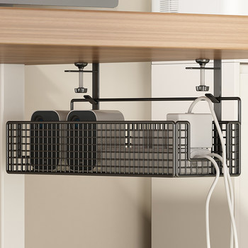 Punchless computer desk wire trough wire insertion and storage box socket plug-in wiring tool