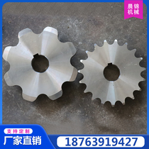 Direct 304 stainless steel transmission sprocket high temperature resistant assembly line conveyor wheel single row double row gear industrial sprocket