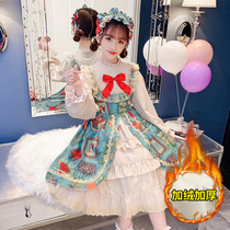 Net Red children Lolita dress girl dress autumn dress 2021 New China children birthday dress