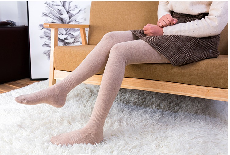 Mùa thu và mùa đông dày cộng với nhung trên đầu gối vớ vớ đầu gối vớ silicone chống trượt len ​​nửa đùi cao tất nữ vớ nam cổ trung