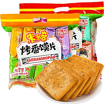 米多奇烤馍片400g饼干零食整箱促销