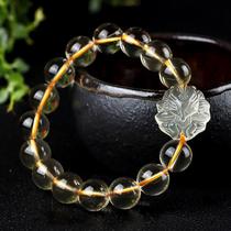 Natural citrine fox bracelet for zodiac year female citrine bracelet fox fairy gift jewelry male citrine bracelet gift