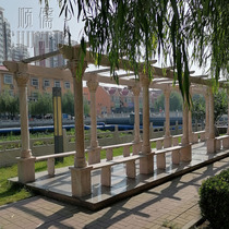 Stone Sculpture Flower Shelf Promenade Late Xia Red Green Stone Promenade Garden Landscaped Outdoor Patio Hallway Decorated Landscape Sculpture